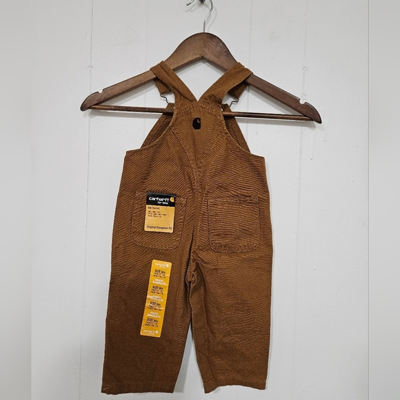 NWT Carhartt Kids Overalls in Rich Brown - Picture 2 of 4